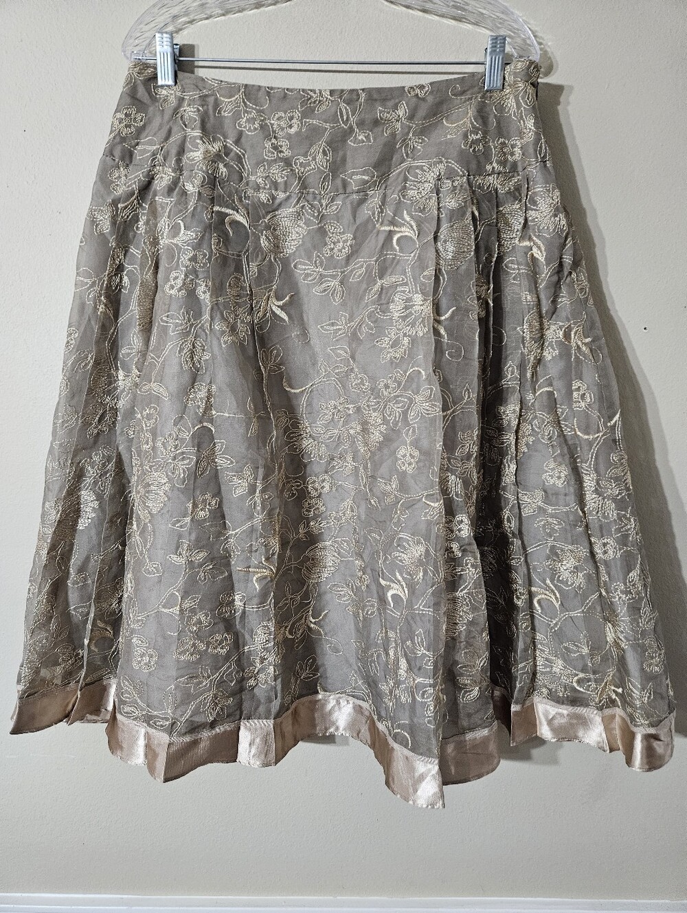 Coldwater Creek Embroider Skirt Large